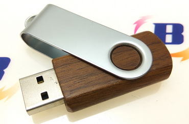 Giratorio memoria USB de madera personalizada